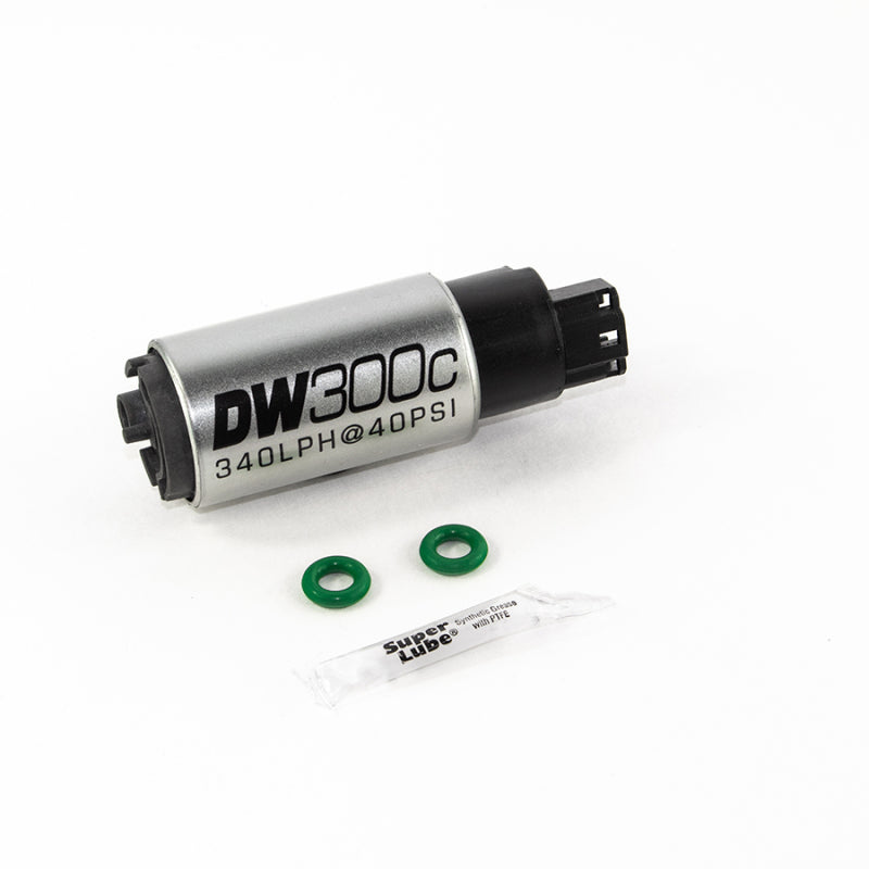 DeatschWerks - 340lph DW300C Compact Fuel Pump w/ 02-06 RSX Set Up Kit (w/o Mounting Clips)