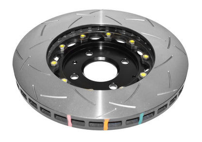 DBA 2012 Lotus Exige Front Slotted 5000 Series 2 Piece Rotor Assembled w/ Black Hat