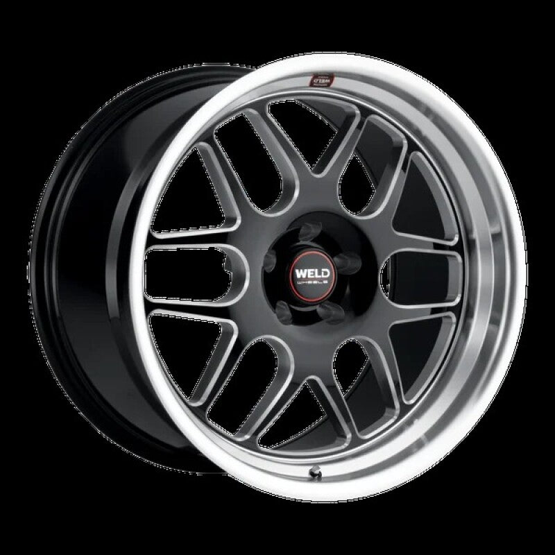 Weld Solana 22x12 / 5x127 BP / ET-57 / 78.1mm Bore - Gloss Black MIL DIA Wheel