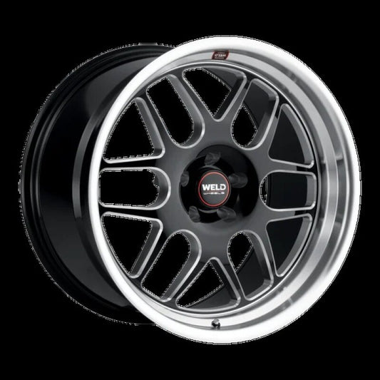 Weld Solana 17x8 / 5x114.3 BP / ET0 / 78.1mm Bore - Gloss Black MIL DIA Wheel