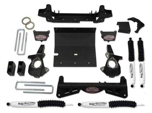 Tuff Country 01-10 Chevy Silverado 2500HD 4x4 4in Lift Kit (w/3pc Sub Frame SX8000 Shocks)