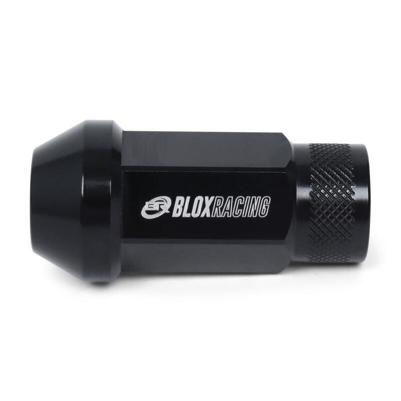 BLOX Racing Street Series Forged Lug Nuts - Black 12 x 1.25mm - Single piece