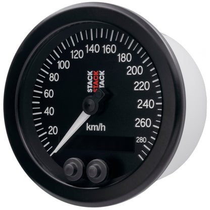 Autometer Stack Instruments 88mm 0-290 KM/H GPS Speedometer - Black