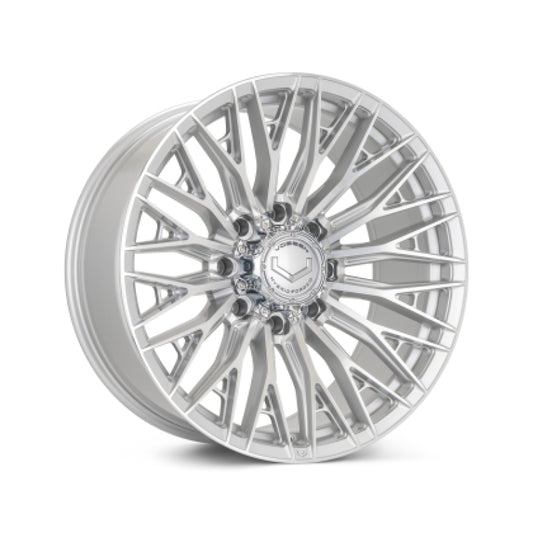 Vossen HFX-6 17x9 - 6x135 - ET0 - Super Deep Face - 87.1 - Silver Polished Wheel