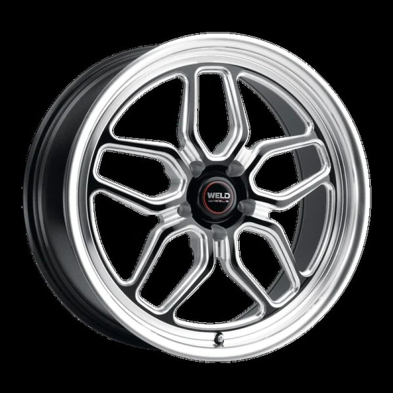 Weld Racing 18x5 Laguna Drag 5x115 ET-33 BS1.7 Gloss BLK MIL DIA 78.1
