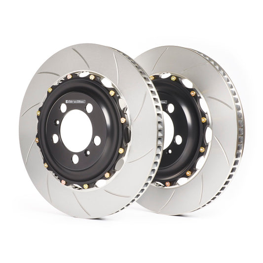 GiroDisc 2012 Mercedes-Benz C63 390mm Dimpled & Slotted Front Rotors
