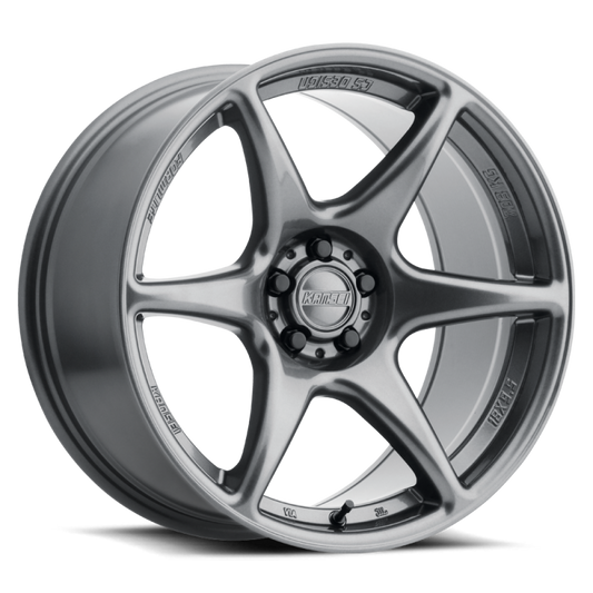 Kansei K11G Tandem 15x8in / 4x100 BP / 0mm Offset / 73.1mm Bore - Gunmetal Wheel