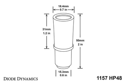 Diode Dynamics 1157 LED Bulb HP48 LED - Amber (Pair)