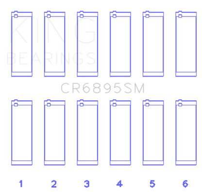 King Engine Bearings Ford Ecoboost 3.5L V6 (Size +0.25mm) Connecting Rod Bearing Set