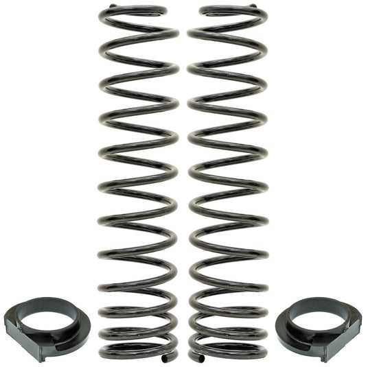 RockJock JL Front Coil Springs 4in Lift w/ Urethane Isolators Pair