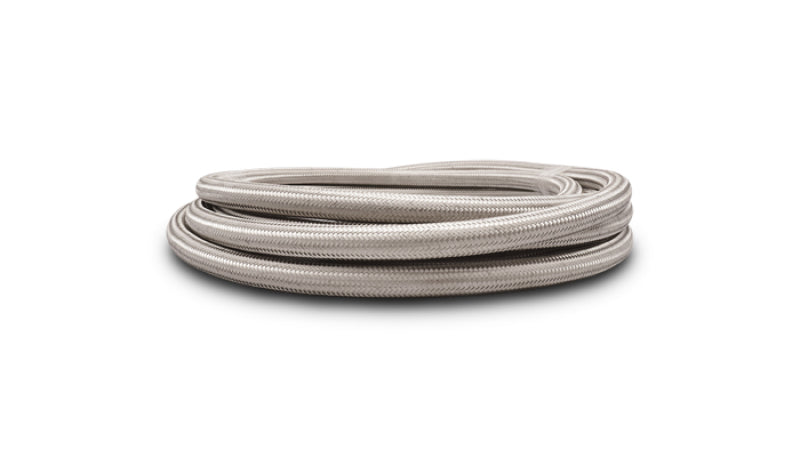 Vibrant -12 AN SS Braided Flex Hose (5 foot roll)