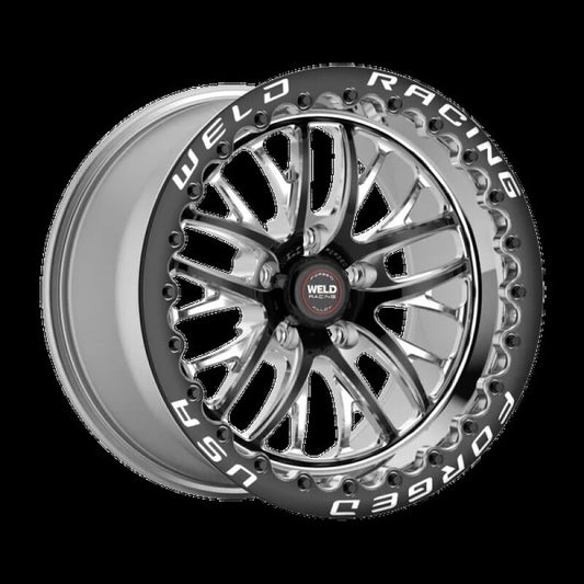 Weld RT-S S82 15x11 / 5x115 BP / 6.5in BS Black Wheel - Black Single Beadlock MT