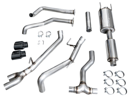 AWE 0FG Exhaust for 3rd Gen Toyota Tundra - Dual Diamond Black Tips