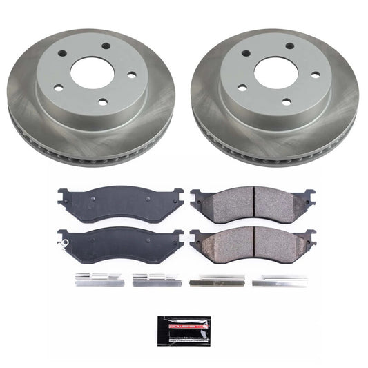 Power Stop 00-01 Dodge Ram 1500 Front Semi-Coated Rotor Kit