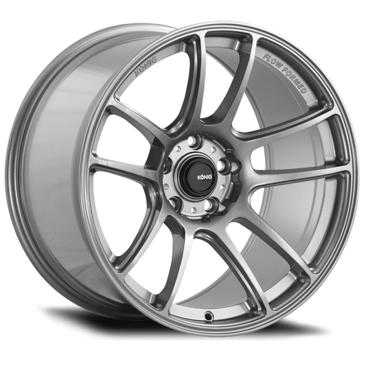 Konig Heliogram 18X9.5 5X112 ET35 Titanium Metallic Knurled Bead Flow Formed