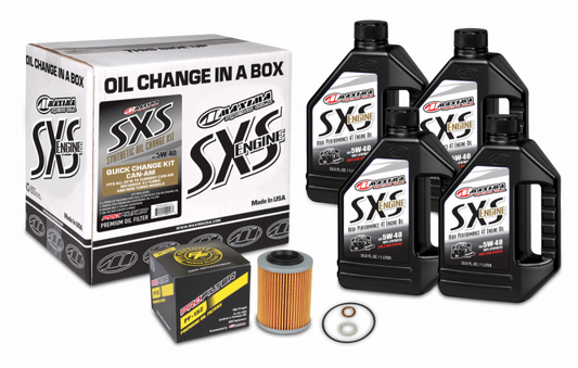 Maxima SXS Can-Am Oil Change Kit 5W-40 Full-Synthetic Maverick X3