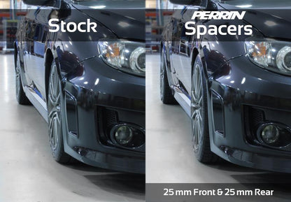 PERRIN 02-14 Subaru WRX / 2004 STI / 13-25 BRZ & Toyota GR86 30mm Wheel Spacers 5x100 56mm CB - Pair