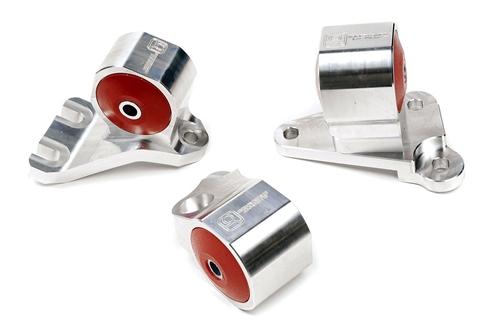 Innovative 88-91 Civic B-Series Black Aluminum Mounts 85A Bushings (Cable to Hydro Conversion)