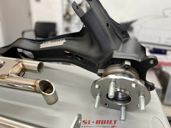 S1 Built - AWD Conversion Bundle: OEM style AWD/RWD/FWD Trailing Arms with Tubular Rear Diff Mount Kit and Billet Forks