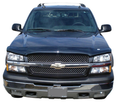 AVS 02-06 Chevy Avalanche 1500 (w/Body Hardware) High Profile Bugflector II Hood Shield - Smoke