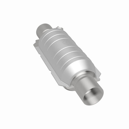 MagnaFlow Univ Cat Conv 2in Inlet/Outlet Ctr/Ctr Round 11in Body L x 5.125in W x 15in Overall L