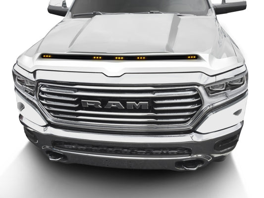 AVS 19-22 RAM 1500 (Excl. Sport Hood) Aeroskin Lightshield Color Match Hood Protector - Ivory Pearl