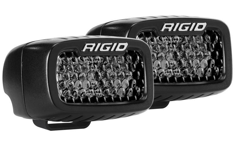 Rigid Industries SR-M Series PRO Midnight Edition - Spot - Diffused - Pair