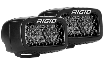 Rigid Industries SR-M Series PRO Midnight Edition - Spot - Diffused - Pair