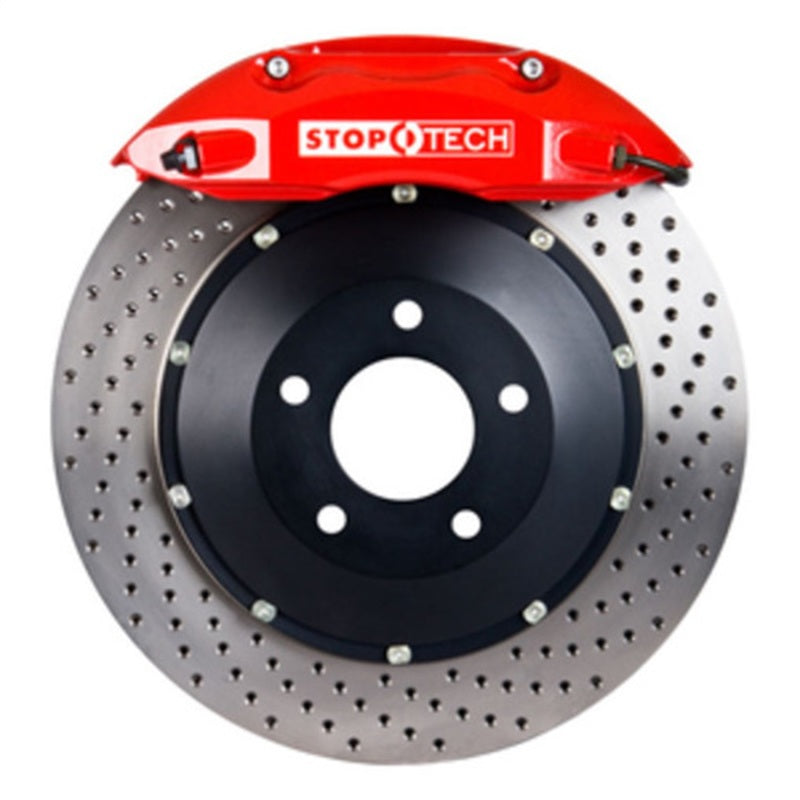 StopTech BBK 01-07 BMW M3 (E46) Front ST-40 Red Caliper Drilled 355x32 Rotors