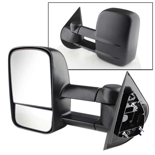 xTune Chevy Silverado 07-12 Manual Extendable Power Heated Adjust Mirror Left MIR-CSIL07-PW-L