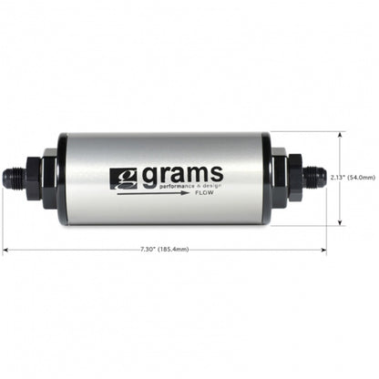 Grams Performance 100 Micron -8AN Fuel Filter