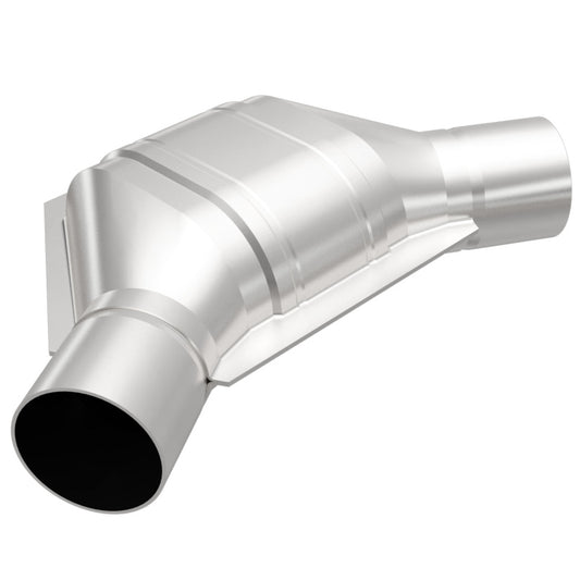 MagnaFlow Universal Catalytic Converter 2.00in Angled In/Out Frnt CA