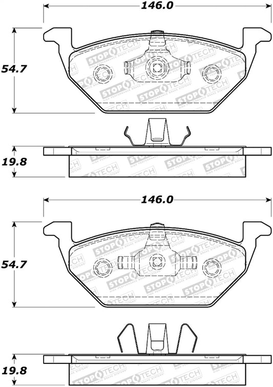 StopTech Street Select Brake Pads