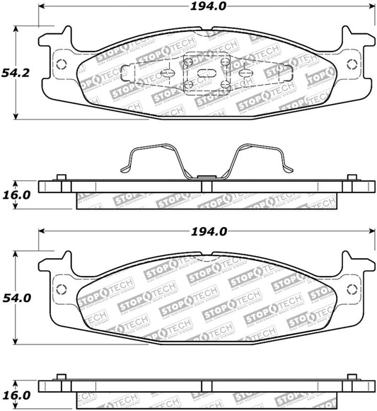 StopTech Street Select Brake Pads