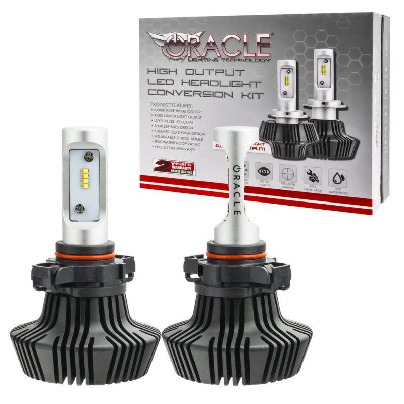 Oracle 52 4000 Lumen LED Headlight Bulbs (Pair) - 6000K SEE WARRANTY