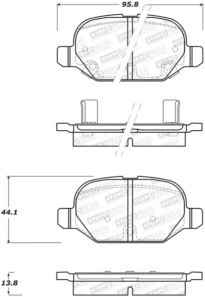 StopTech Street Brake Pads - Front