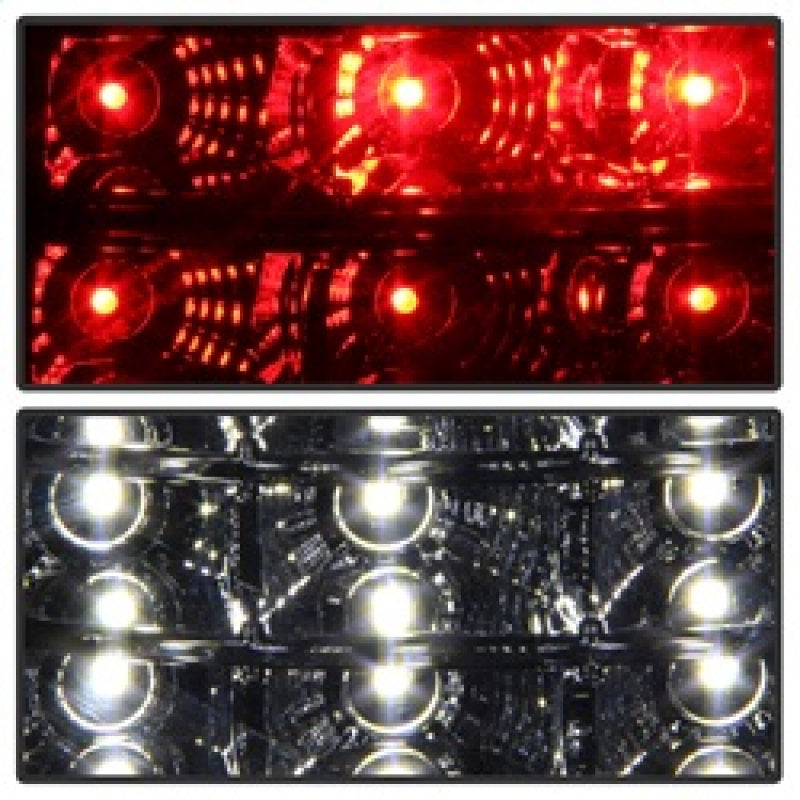 xTune 03-06 Chevrolet Silverado 1500/2500HD LED Tail Lights - Red Clear (ALT-JH-CSIL03-CS-RC)