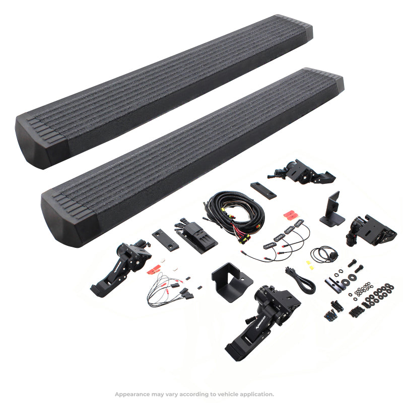 RealTruck 18-24 Jeep Wrangler 4dr VoltStep Electric Running Board Kit - Bedliner Coating