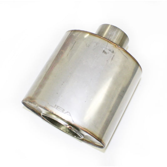 JBA Universal Straight-Through 304SS Muffler 6x6x4 2.5in Inlet Diameter Center/Center