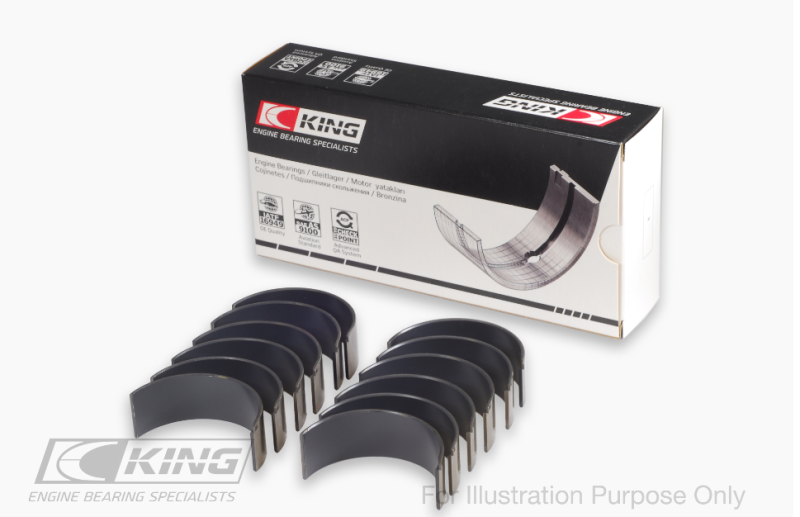 King Toyota 2Gr-FE/ 3GR-FE Polymer Coated (Size 0.25) Connecting Rod Bearing Set