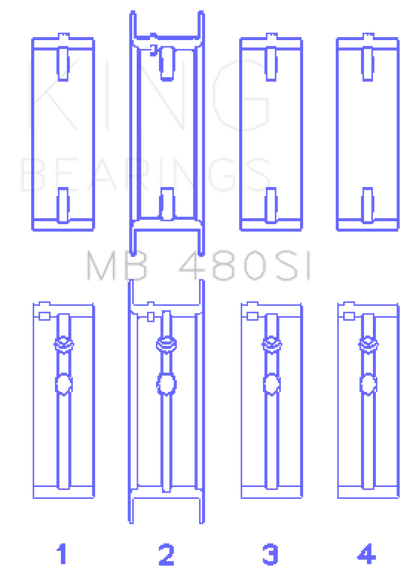 King Buick 90-96 L27 V6 Main Bearing Set