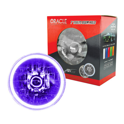 Oracle Pre-Installed Lights 7 IN. Sealed Beam - UV/Purple Halo SEE WARRANTY