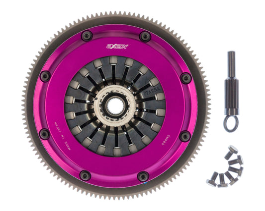 Exedy 1993-1995 Mazda RX-7 R2 Hyper Twin Carbon-D Clutch Sprung Center Disc Pull Type Cover