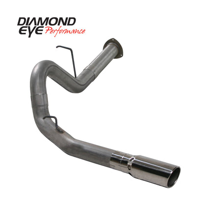 Diamond Eye KIT 4in DPF-BACK Single SS 07.5-10 CHEVY 6 6L 2500/3500 PCKGD BX46X14X14OD EL-PL