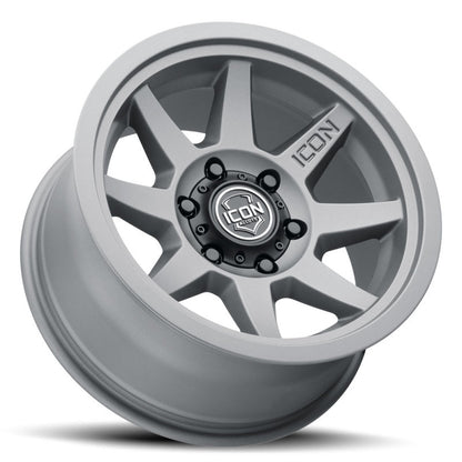 ICON Rebound 17x8.5 6x5.5 25mm Offset 5.75in BS 95.1mm Bore Charcoal Wheel