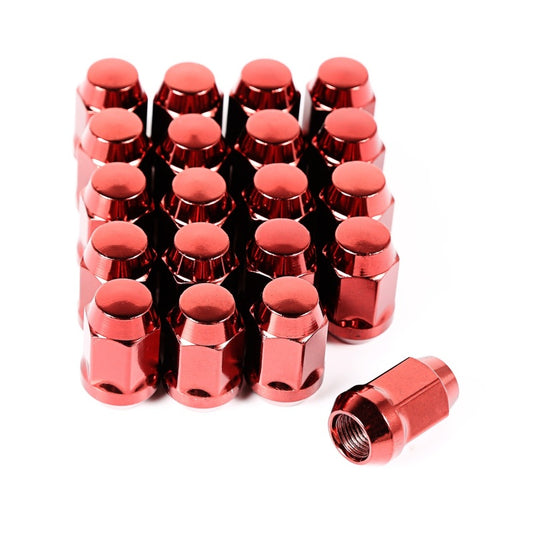 Rugged Ridge Wheel Lug Nut Set of 20 Red 1/2-20