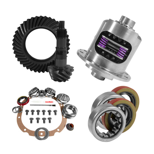 Yukon 8.8in Ford 4.11 Rear Ring & Pinion Install Kit 28 Spline Positraction 2.25in Axle Bearings