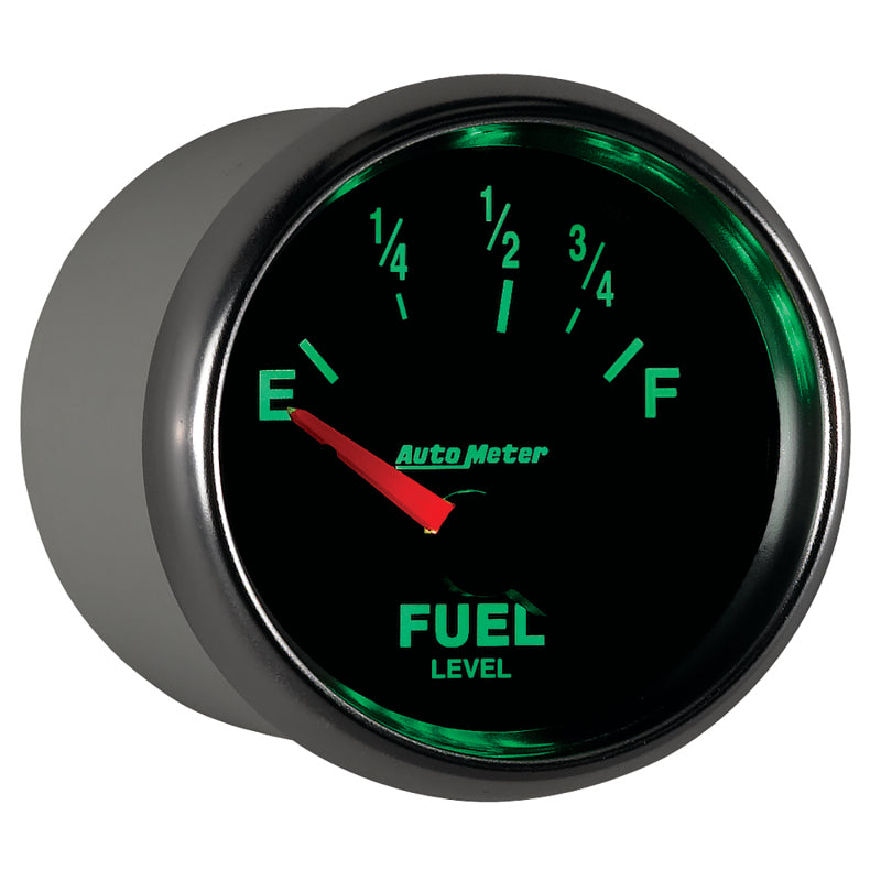 AutoMeter Gauge Fuel Level 2-1/16in. 73 Ohm(e) to 10 Ohm(f) Elec Gs