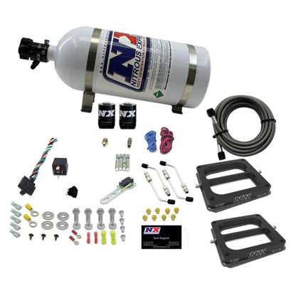 Nitrous Express Dual Dom/Alc Nitrous Kit (100-500HP) w/10lb Bottle