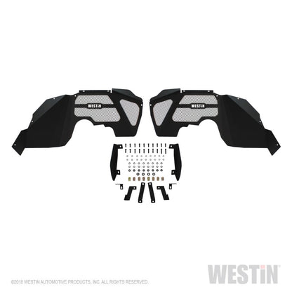 Westin 07-18 Jeep Wrangler JK Inner Fenders - Front - Textured Black